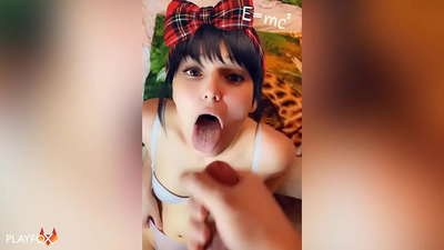 हाई स्कूल गर्ल हो जाता है उसकी पहली कम में उसके मुंह से एक सहपाठी